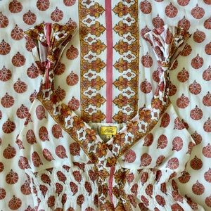 Roberta Roller Rabbit Cotton Long Maxi Beach Dress